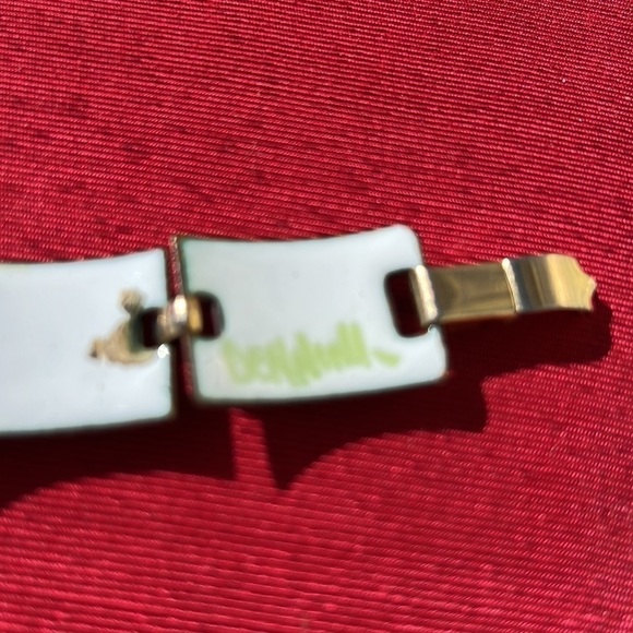 Kay Denning MCM Enamel on Copper Bracelet Vintage Signed - Picture 8 of 11